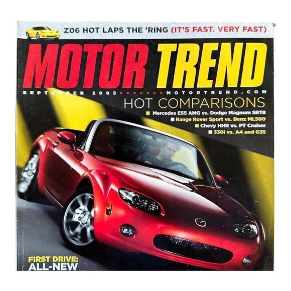 Motor Trend Magazine Mercedes E55 AMG Vs Dodge Magnum September 2005 - Picture 2 of 9